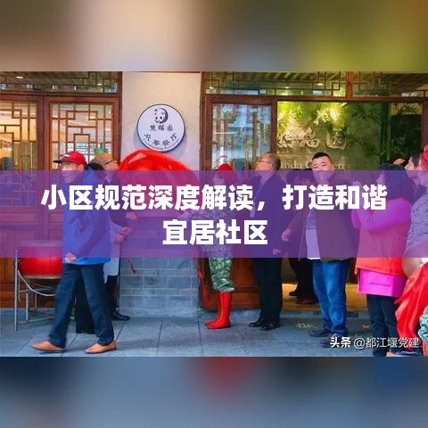 小区规范深度解读，打造和谐宜居社区