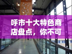 呼市十大特色商店盘点，你不可错过的购物天堂！