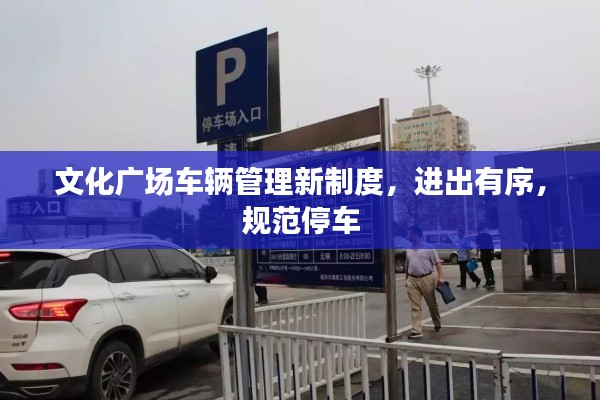 文化广场车辆管理新制度，进出有序，规范停车
