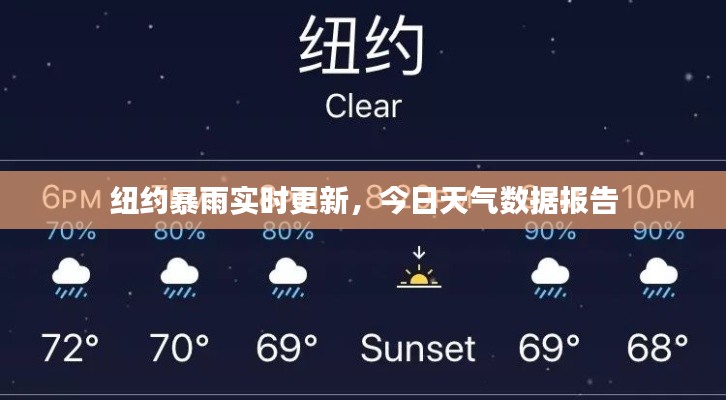 纽约暴雨实时更新，今日天气数据报告