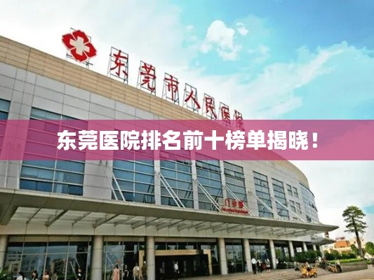 东莞医院排名前十榜单揭晓！