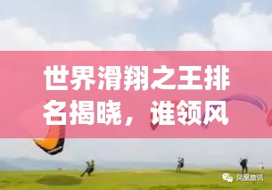 世界滑翔之王排名揭晓，谁领风骚独占鳌头？