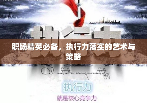 职场精英必备，执行力落实的艺术与策略