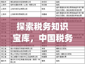 探索税务知识宝库，中国税务官网chinatax.gov.cn全解析