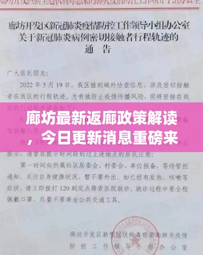 廊坊最新返廊政策解读，今日更新消息重磅来袭！