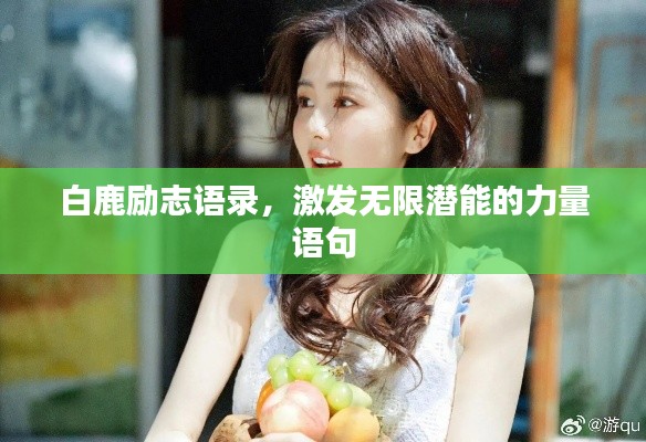 白鹿励志语录，激发无限潜能的力量语句