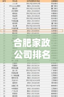 合肥家政公司排名揭晓，行业深度分析与热门公司推荐