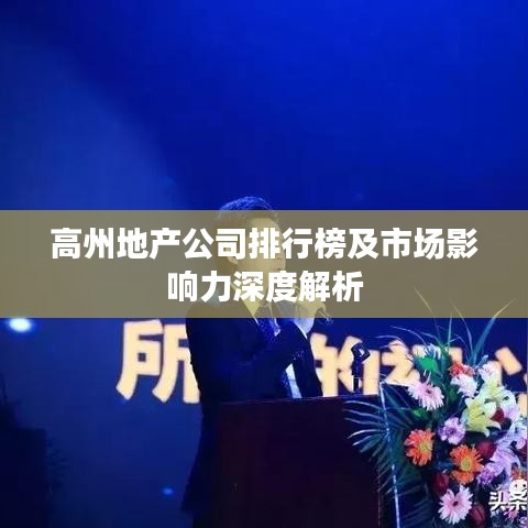 高州地产公司排行榜及市场影响力深度解析