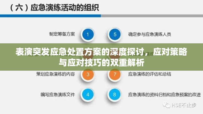 表演突发应急处置方案的深度探讨，应对策略与应对技巧的双重解析