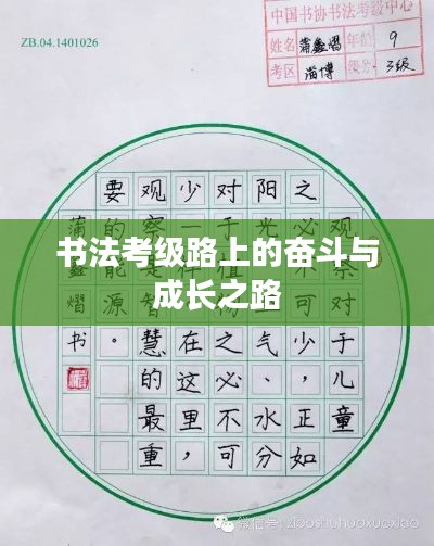 书法考级路上的奋斗与成长之路
