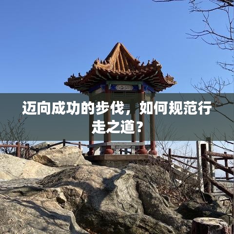 迈向成功的步伐，如何规范行走之道？