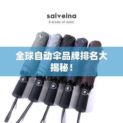 全球自动伞品牌排名大揭秘！
