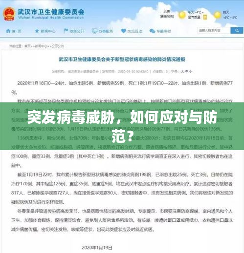 突发病毒威胁，如何应对与防范？