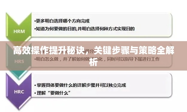 高效操作提升秘诀，关键步骤与策略全解析