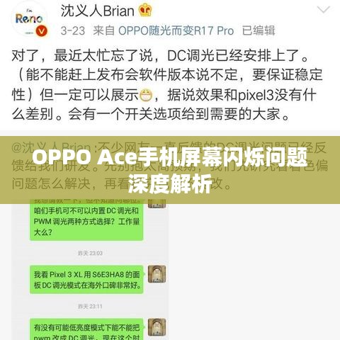 OPPO Ace手机屏幕闪烁问题深度解析