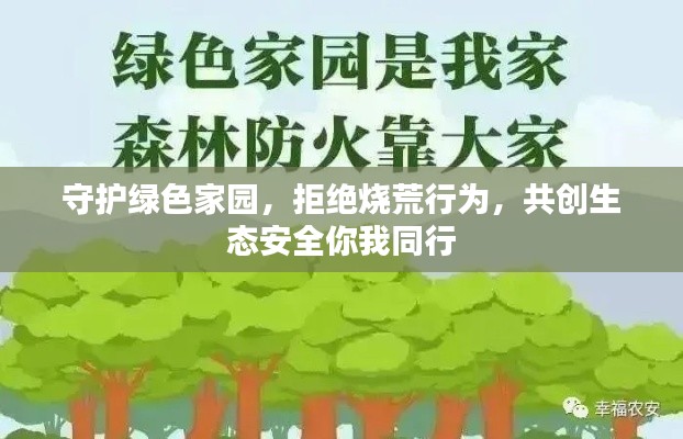 守护绿色家园，拒绝烧荒行为，共创生态安全你我同行