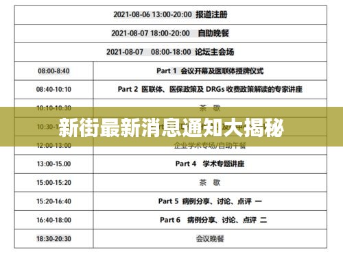 新街最新消息通知大揭秘