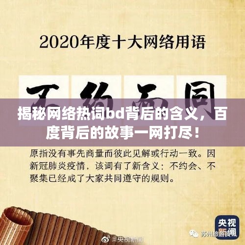 揭秘网络热词bd背后的含义，百度背后的故事一网打尽！