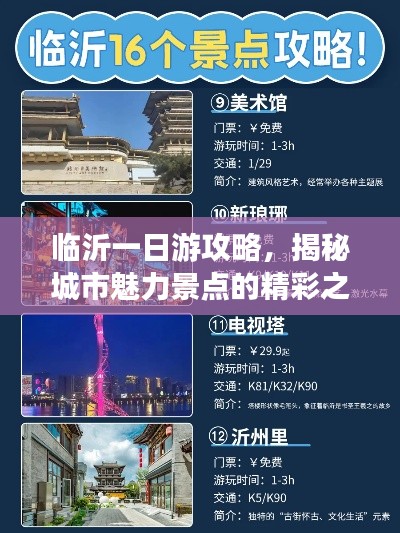 临沂一日游攻略，揭秘城市魅力景点的精彩之旅！