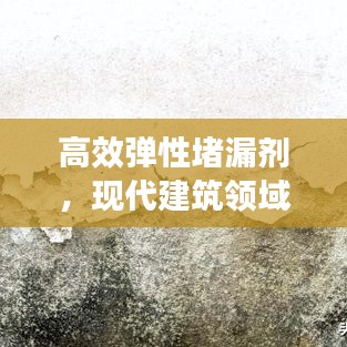 高效弹性堵漏剂，现代建筑领域的秘密武器，守护建筑安全！