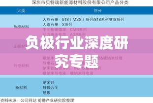 负极行业深度研究专题