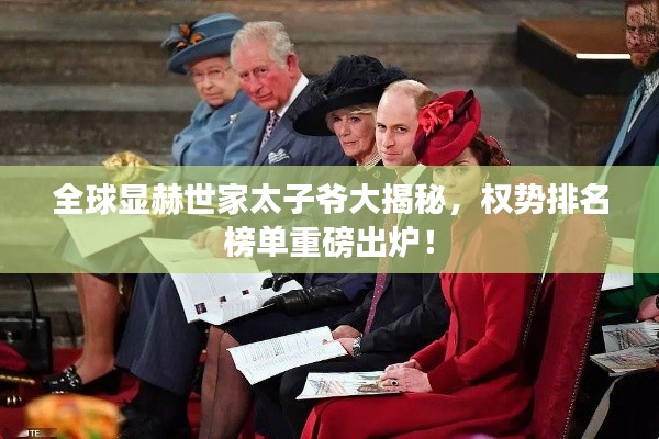 全球显赫世家太子爷大揭秘，权势排名榜单重磅出炉！